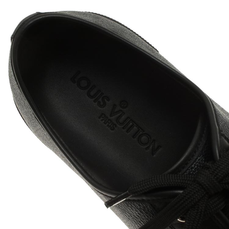 مملوكة مسبقًا Louis Vuitton Damier Graphite Canvas and Leather Sneakers Size 42