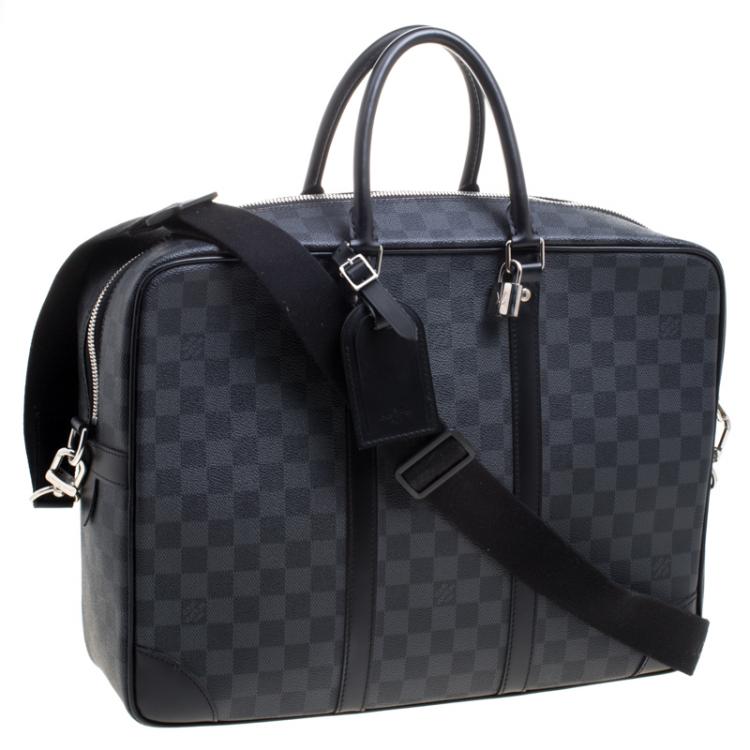 Pre Owned Louis Vuitton Damier Graphite Canvas Porte Documents Voyage Travel Bag