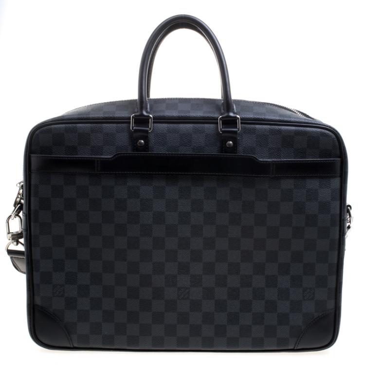 Pre Owned Louis Vuitton Damier Graphite Canvas Porte Documents Voyage Travel Bag