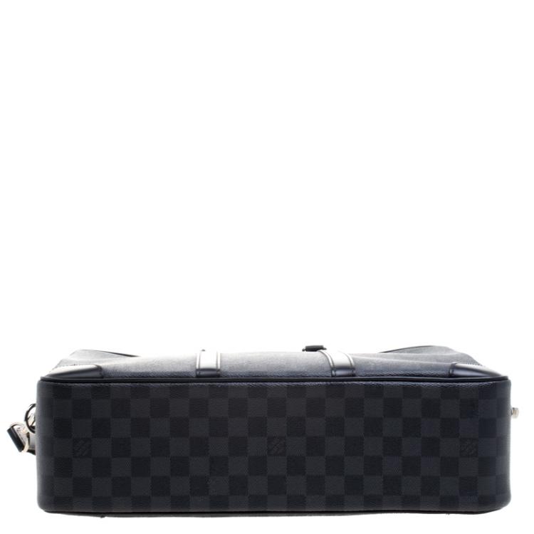 Pre Owned Louis Vuitton Damier Graphite Canvas Porte Documents Voyage Travel Bag