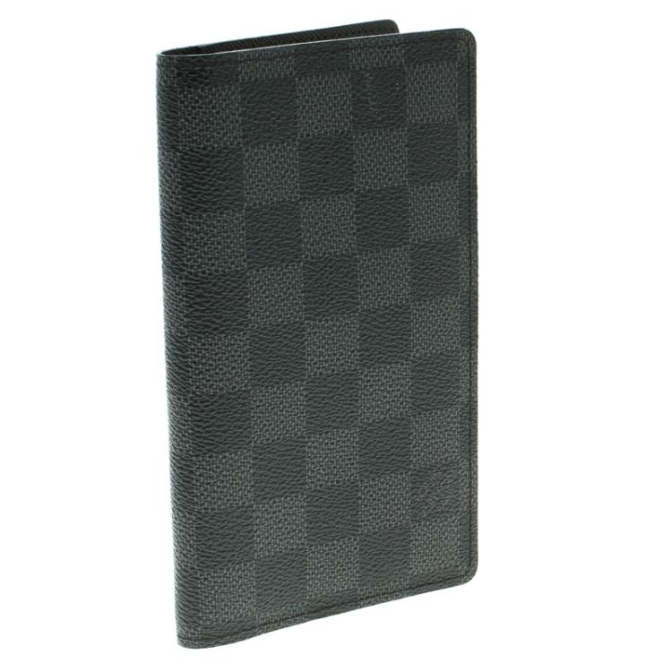 Pre Owned Louis Vuitton Damier Graphite Canvas Pocket Agenda Cover