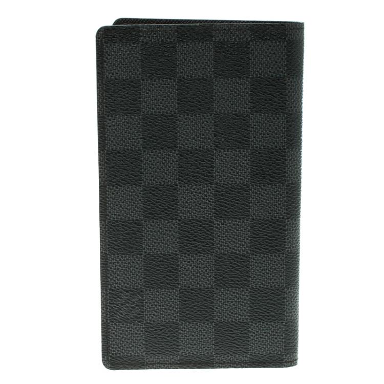 Pre Owned Louis Vuitton Damier Graphite Canvas Pocket Agenda Cover