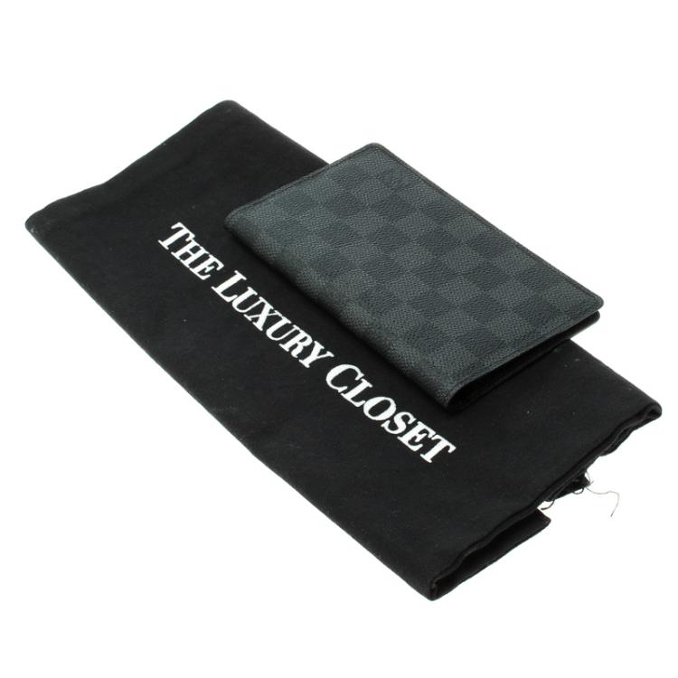 Pre Owned Louis Vuitton Damier Graphite Canvas Pocket Agenda Cover