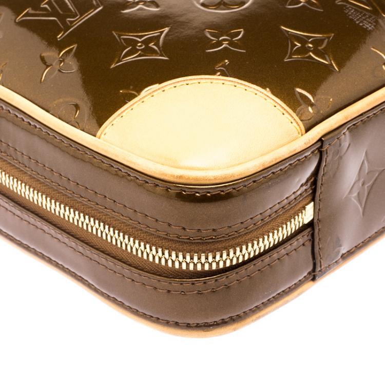 Pre Owned Louis Vuitton Bronze Monogram Vernis Vandam Briefcase