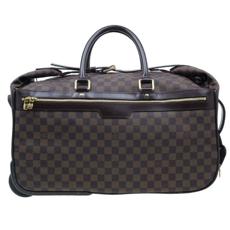 Pre Owned Louis Vuitton Damier Ebene Coated Canvas Eole Rolling Luggage 50 cm