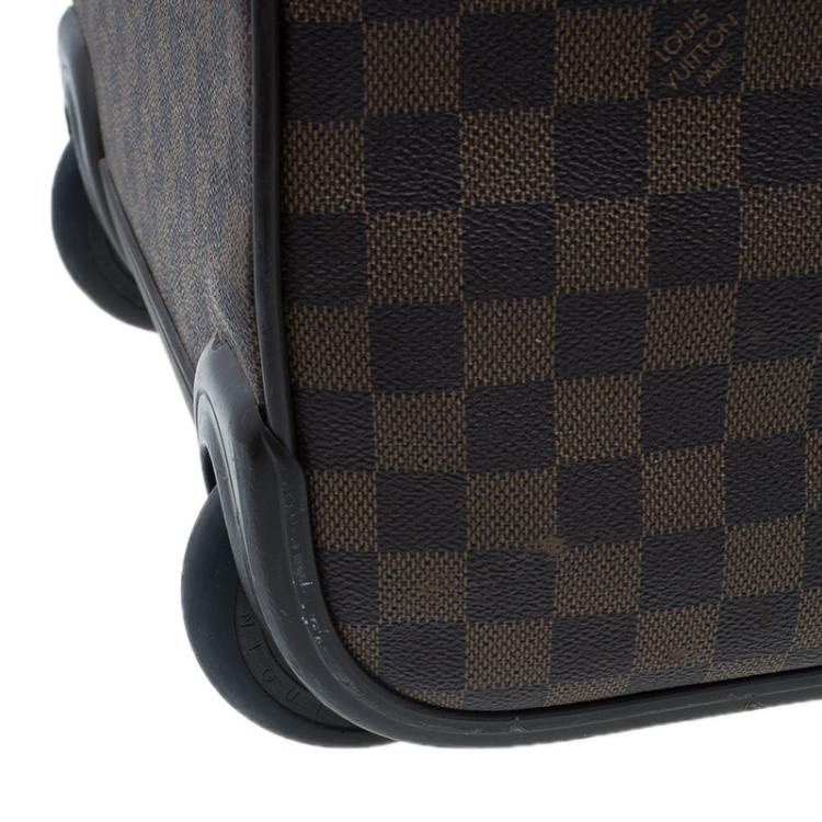 Pre Owned Louis Vuitton Damier Ebene Coated Canvas Eole Rolling Luggage 50 cm
