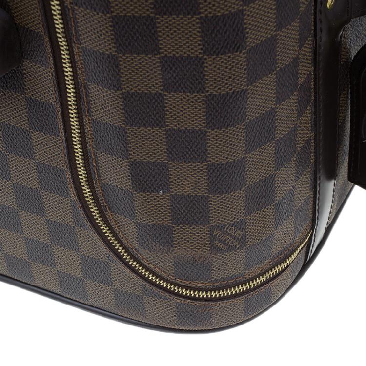 Pre Owned Louis Vuitton Damier Ebene Coated Canvas Eole Rolling Luggage 50 cm