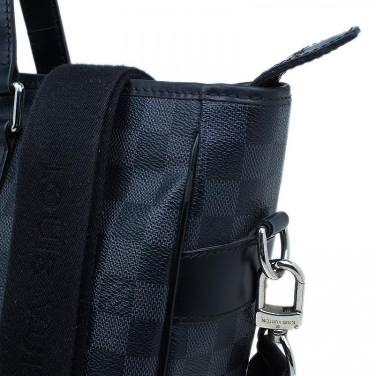 Pre Owned Louis Vuitton Damier Graphite Canvas Tadao Tote