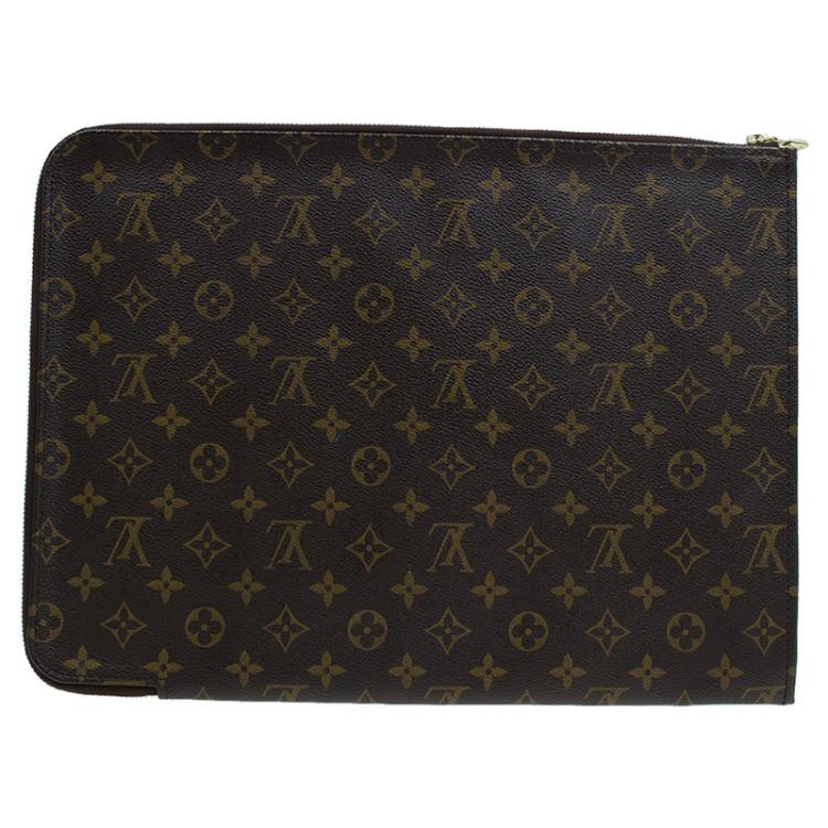 Pre Owned Louis Vuitton Monogram Canvas Poche Documents Holder