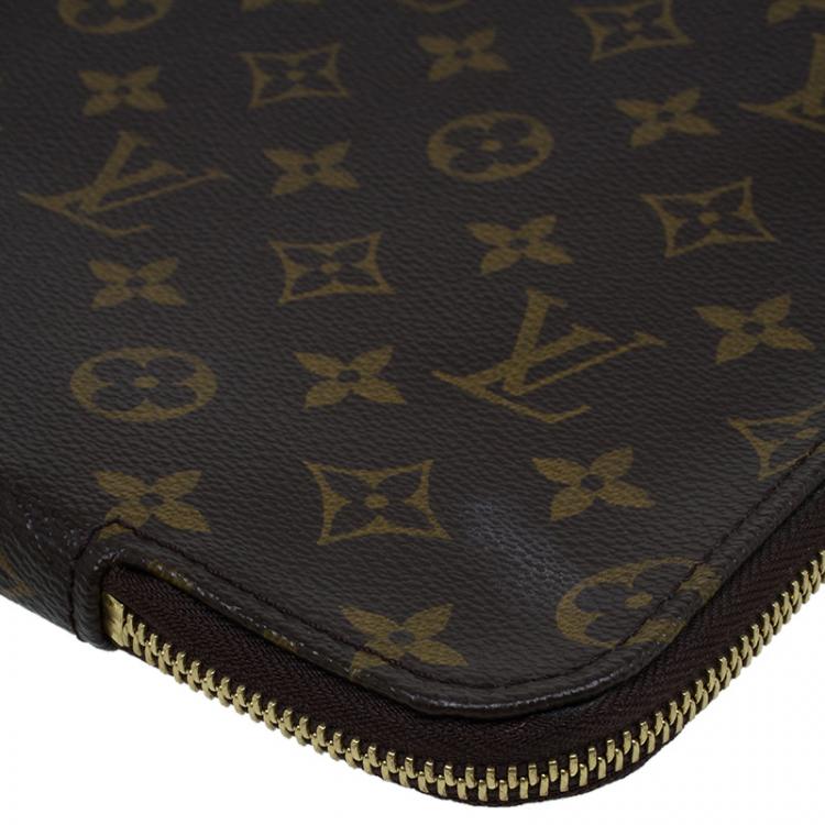 Pre Owned Louis Vuitton Monogram Canvas Poche Documents Holder