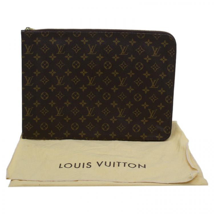 Pre Owned Louis Vuitton Monogram Canvas Poche Documents Holder