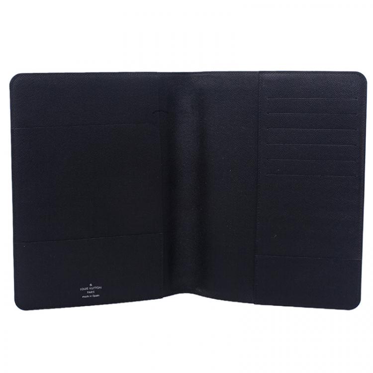 Louis Vuitton 2019 Agenda Bureau Damier Graphite Notebook Cover PVC Black