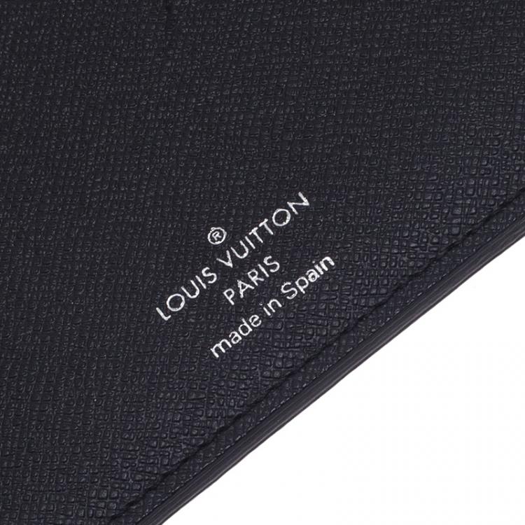 Pre Owned Louis Vuitton Black Damier Graphite Desk Agenda Cover