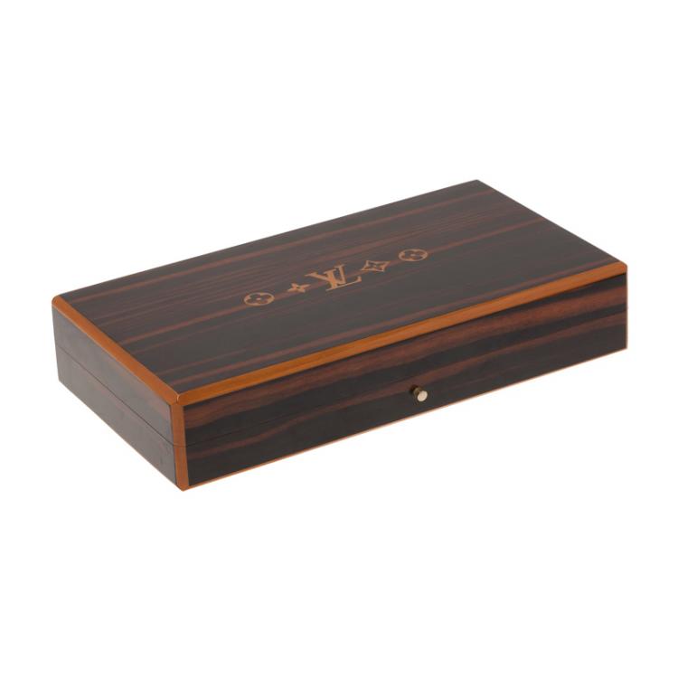 Pre Owned Louis Vuitton Brown Travel Cigar Case