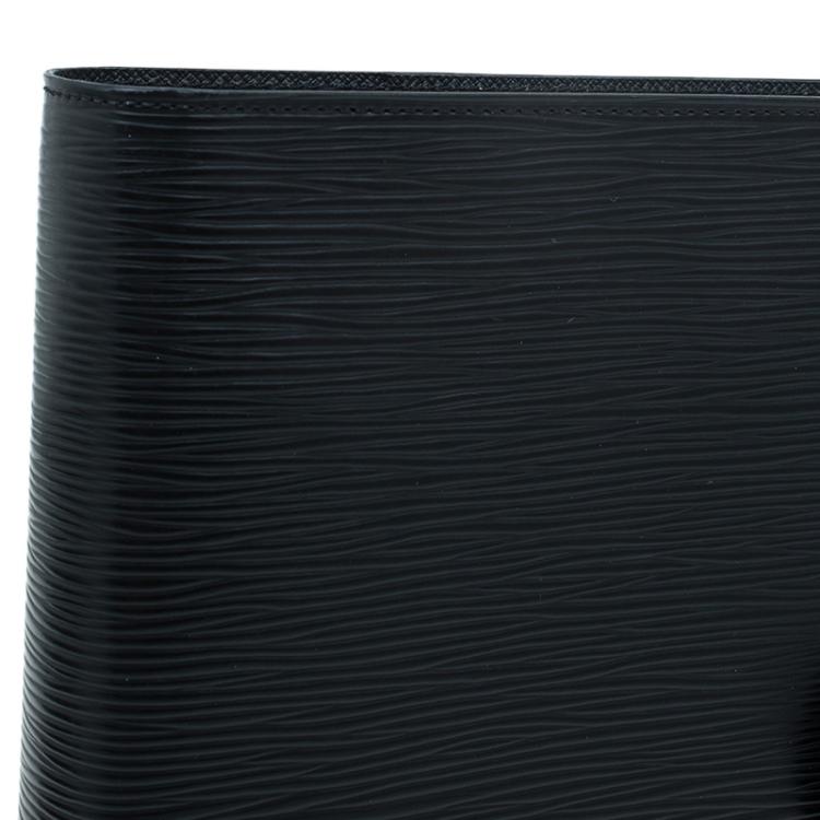 Pre Owned Louis Vuitton Black Epi Leather Large Ring Agenda