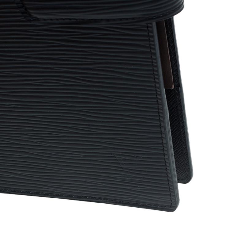 Pre Owned Louis Vuitton Black Epi Leather Large Ring Agenda