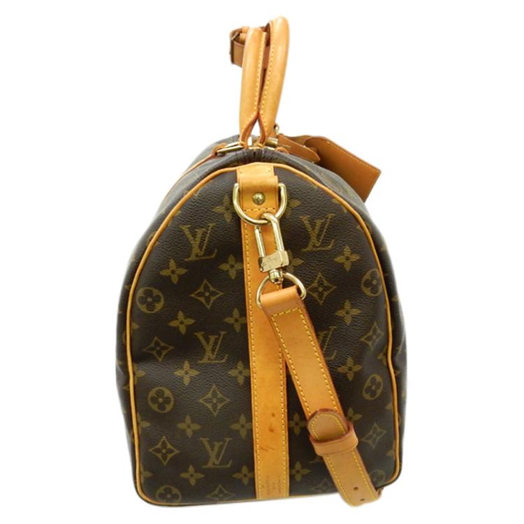 Pre Owned Louis Vuitton Monogram Canvas Keepall Bandouliere 45