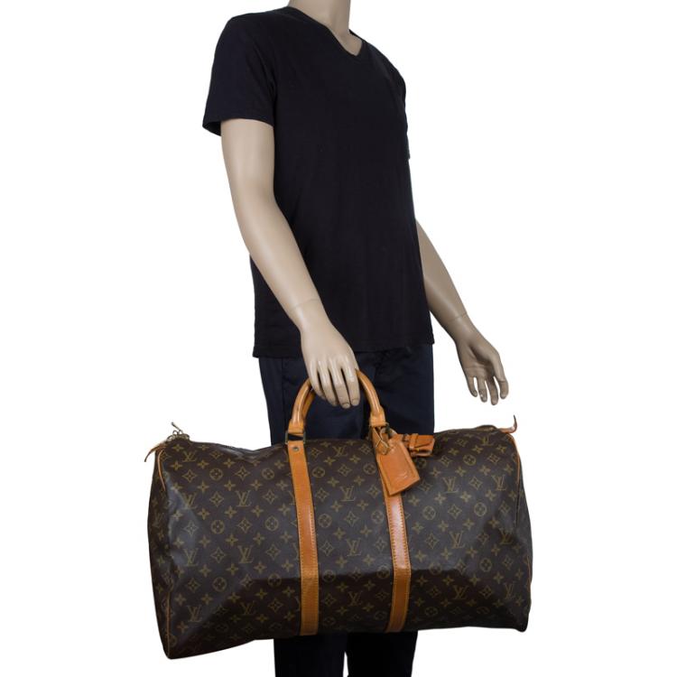 Pre Owned Louis Vuitton Monogram Canvas Keepall 55