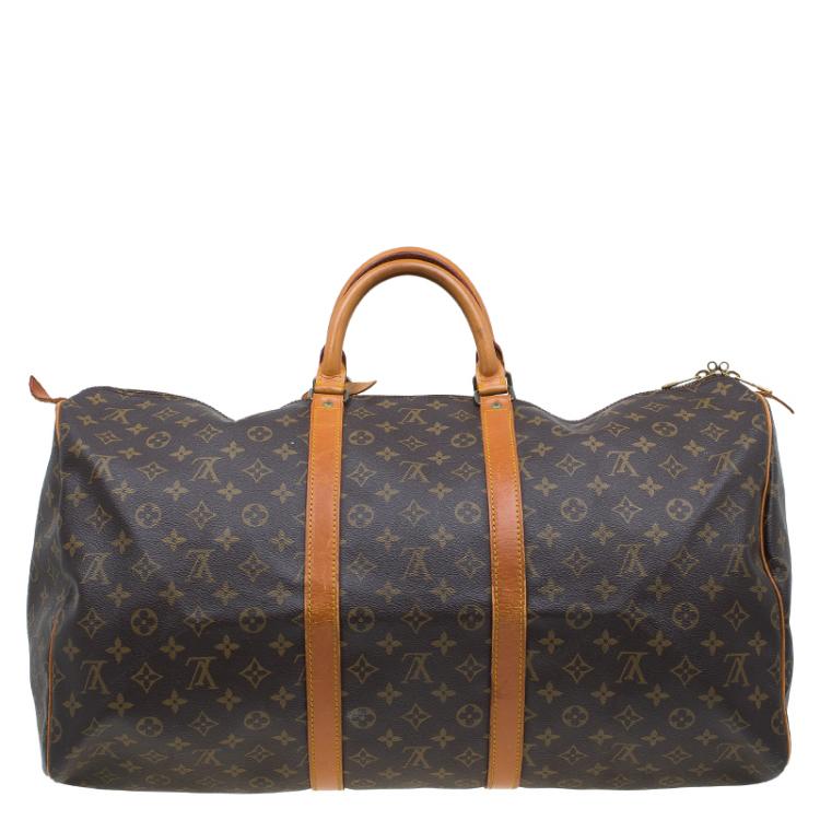 Pre Owned Louis Vuitton Monogram Canvas Keepall 55