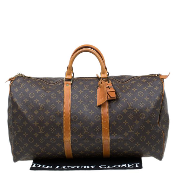 Pre Owned Louis Vuitton Monogram Canvas Keepall 55