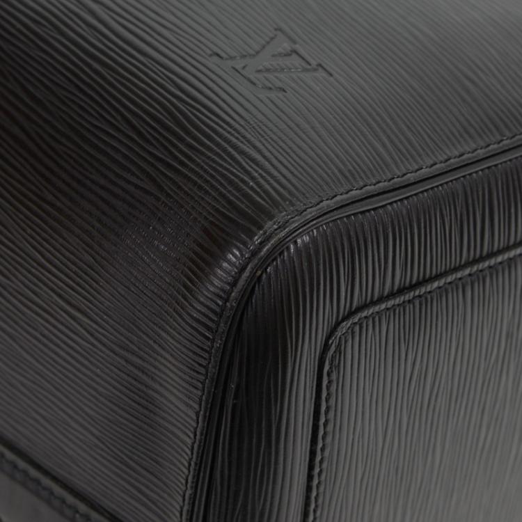 Pre Owned Louis Vuitton Black Epi Leather Keepall 45