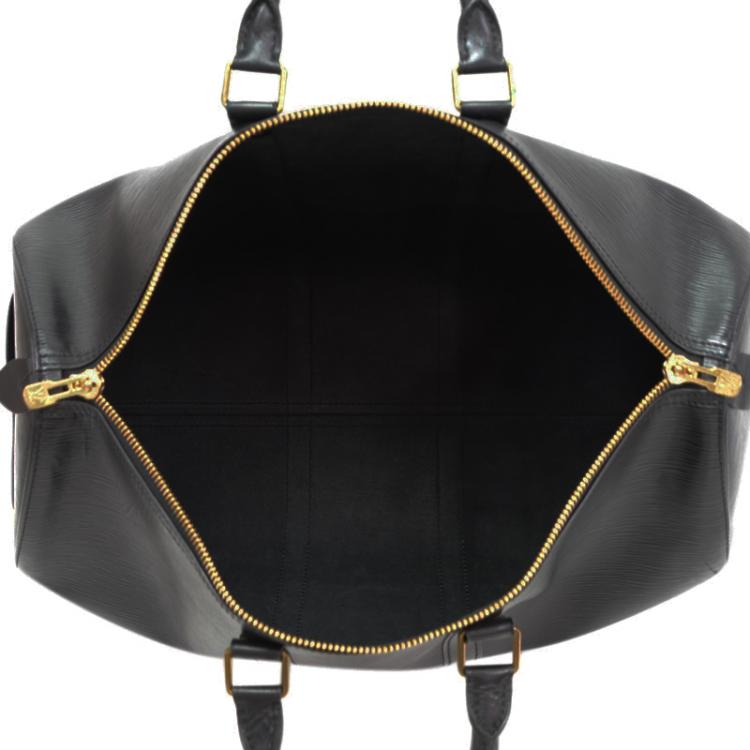 Pre Owned Louis Vuitton Black Epi Leather Keepall 45