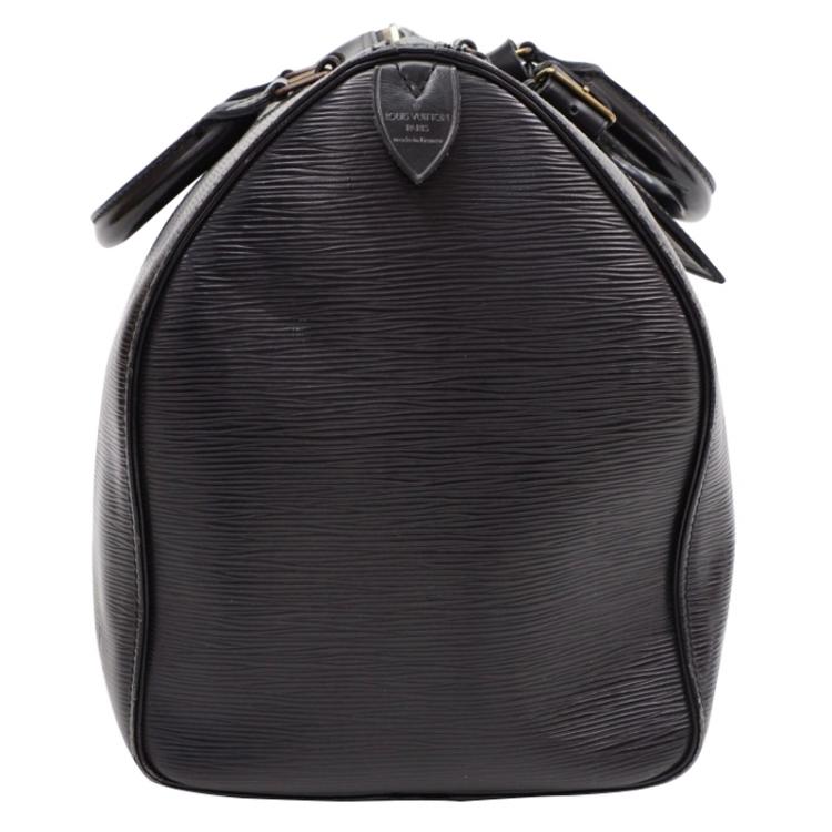 Pre Owned Louis Vuitton Black Epi Leather Keepall 45