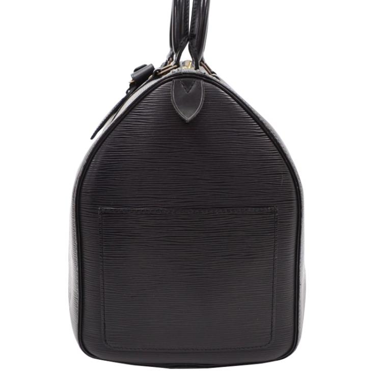 Pre Owned Louis Vuitton Black Epi Leather Keepall 45