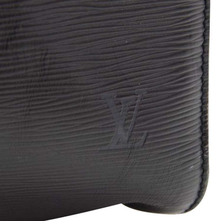 Pre Owned Louis Vuitton Black Epi Leather Keepall 45
