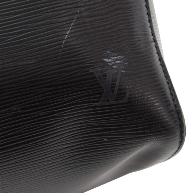 Pre Owned Louis Vuitton Black Epi Leather Keepall 45