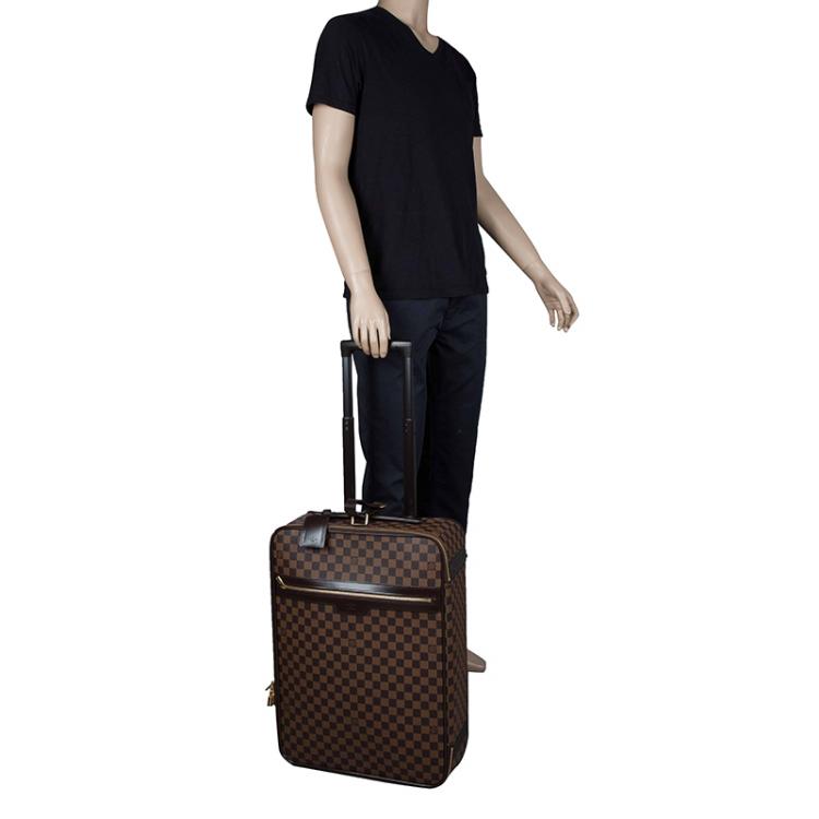 Pre Owned Louis Vuitton Damier Ebene Canvas Pegase 55 Luggage