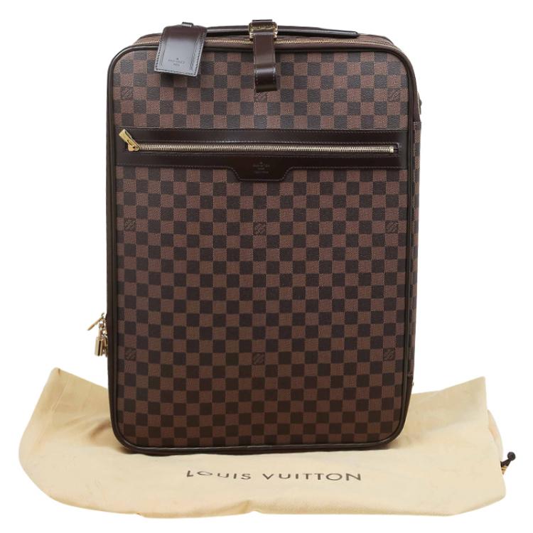 Pre Owned Louis Vuitton Damier Ebene Canvas Pegase 55 Luggage