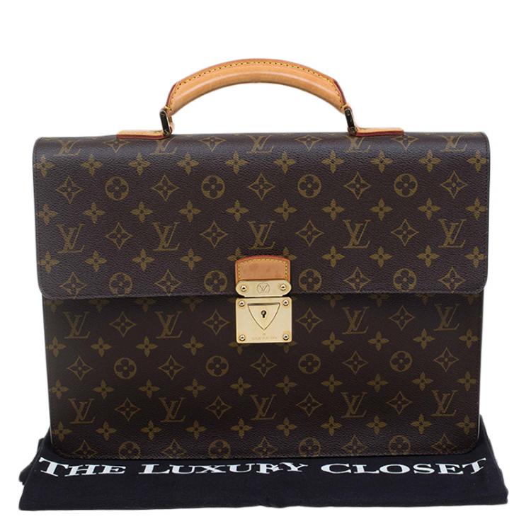 Pre Owned Louis Vuitton Monogram Canvas Laguito Briefcase