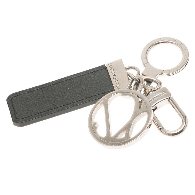 Pre Owned Louis Vuitton Black Taiga Leather LV Club Bag Charm