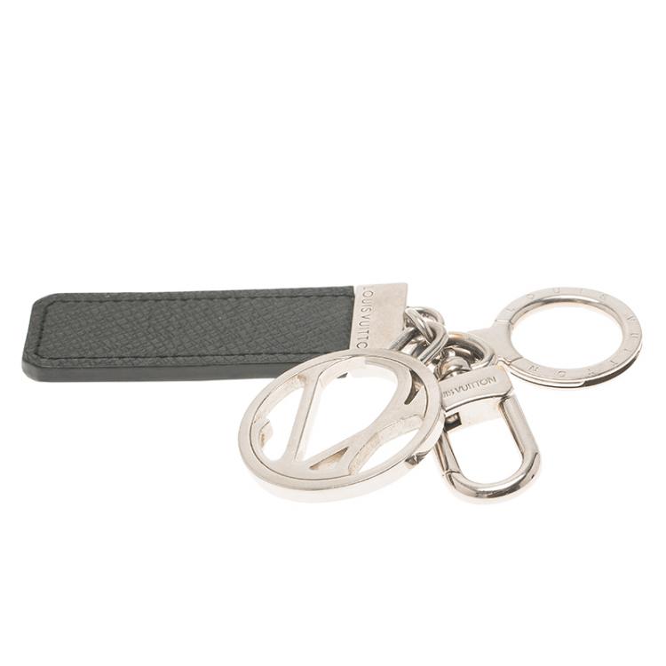 Pre Owned Louis Vuitton Black Taiga Leather LV Club Bag Charm