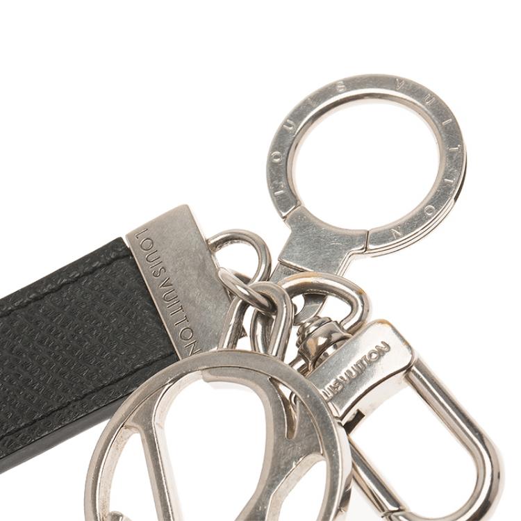 Pre Owned Louis Vuitton Black Taiga Leather LV Club Bag Charm
