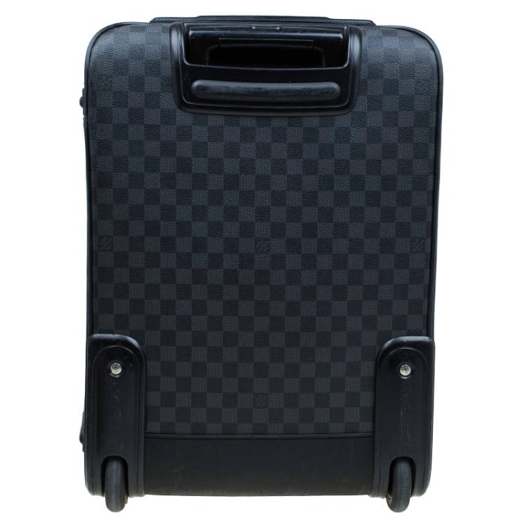 Pre Owned Louis Vuitton Damier Graphite Business Pegase Trolley 55