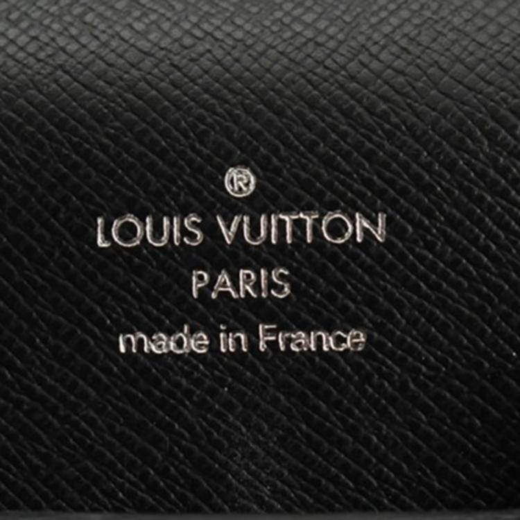 Pre Owned Louis Vuitton Black Taiga Leather Serviette Kourad Briefcase