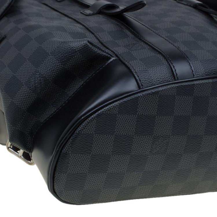 Pre Owned Louis Vuitton Damier Graphite Canvas Christopher PM Backpack