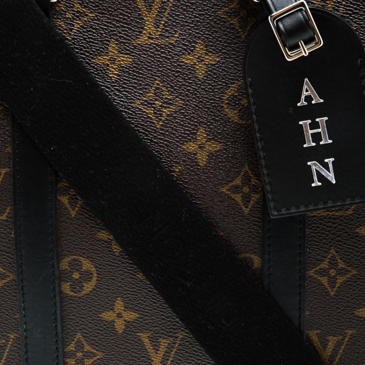 Pre Owned Louis Vuitton Monogram Macassar Canvas Porte-Documents Voyage Suitcase