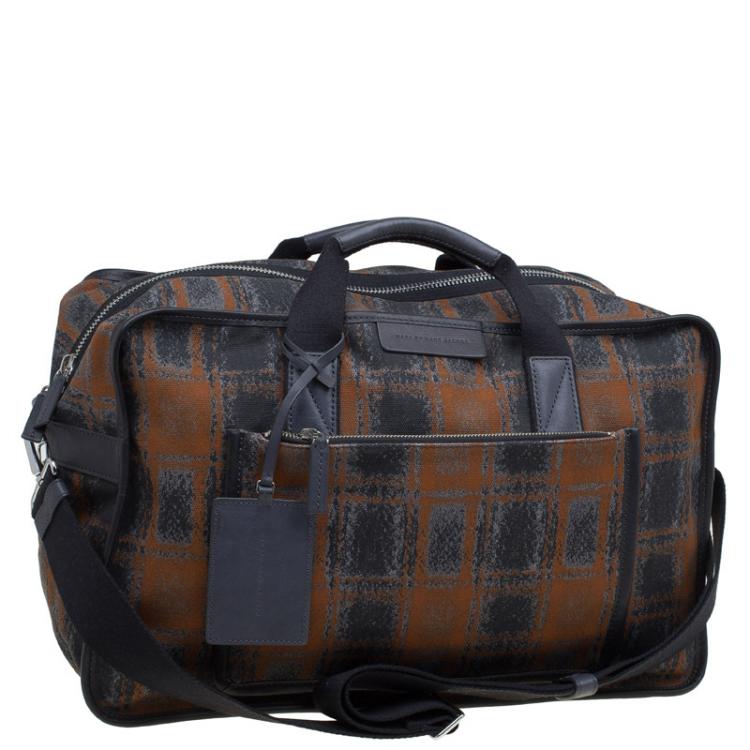 Pre Owned Marc By Marc Jacobs Multi Color Canvas Yes We Can-vas Boxy Duffel Bag