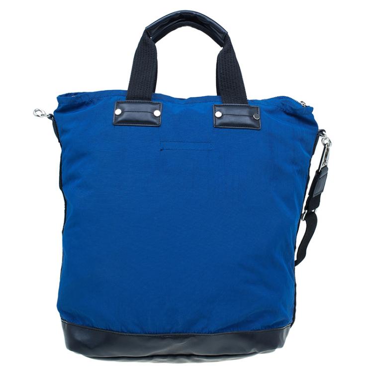 Pre Owned Marc by Marc Jacobs Blue Nylon Double Pocket Messenger Bag