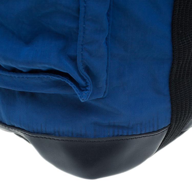 Pre Owned Marc by Marc Jacobs Blue Nylon Double Pocket Messenger Bag