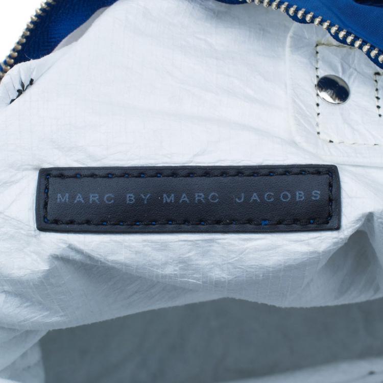 Pre Owned Marc by Marc Jacobs Blue Nylon Double Pocket Messenger Bag