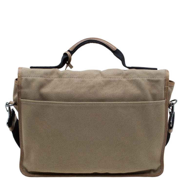 Pre Owned Marc by Marc Jacobs Beige Canvas Messenger Bag