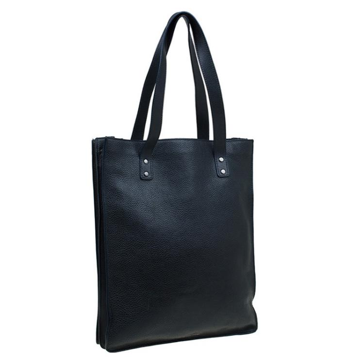 Pre Owned Marc By Marc Jacobs Black Leather Shopper Tote