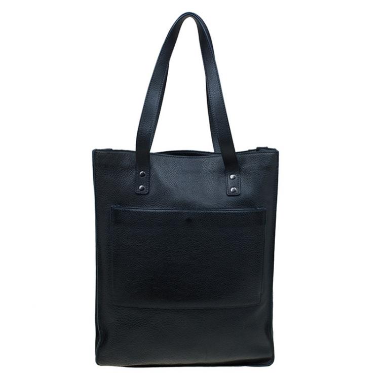 Pre Owned Marc By Marc Jacobs Black Leather Shopper Tote