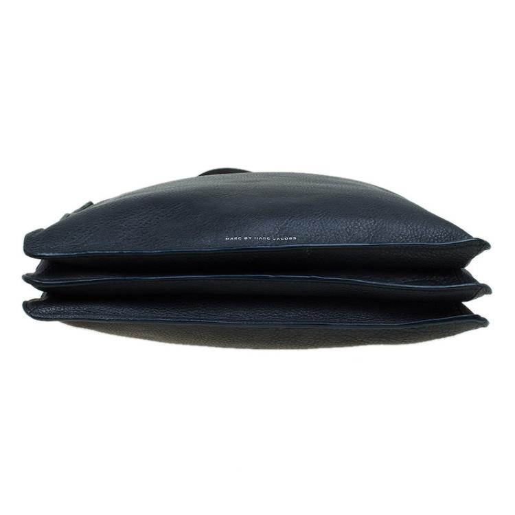 Pre Owned Marc By Marc Jacobs Black Leather Shopper Tote