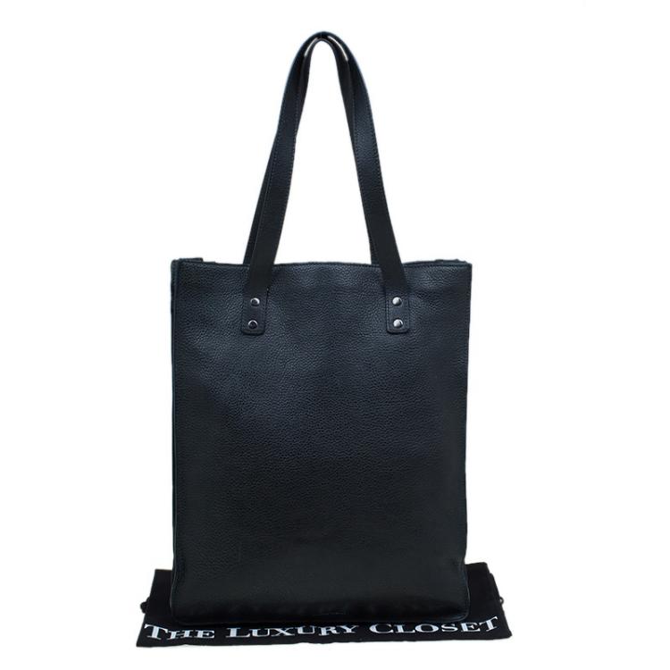 Pre Owned Marc By Marc Jacobs Black Leather Shopper Tote