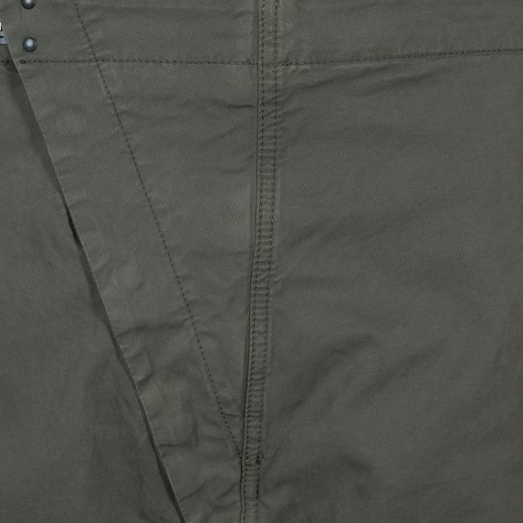 Pre Owned McQ by Alexander McQueen Olive Green Leather Buckle Utility Pants S